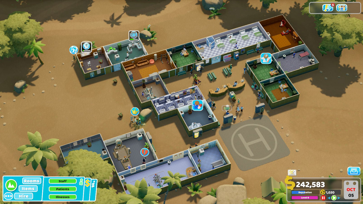 Two Point Hospital - Pebberley Island (DLC)