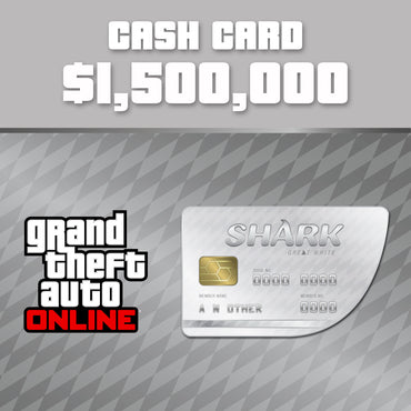 Grand Theft Auto Online: Great White Shark Cash Card - 1.250.000$ PC Activation Code