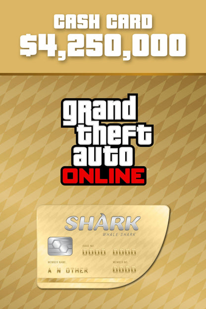 Grand Theft Auto Online: The Whale Shark Cash Card 3500000 (Xbox one)