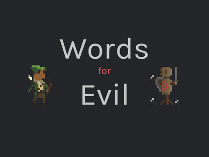 Words for Evil