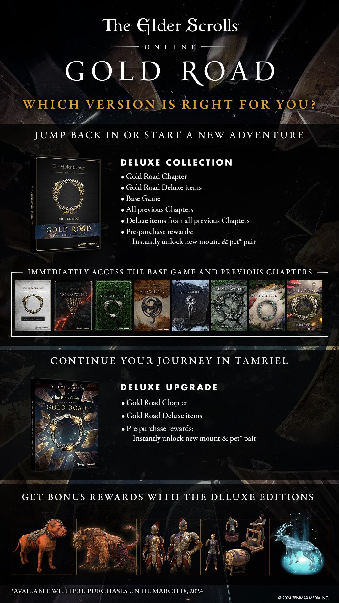 The Elder Scrolls Online Collection: Gold Road (Deluxe Collection) (Steam)