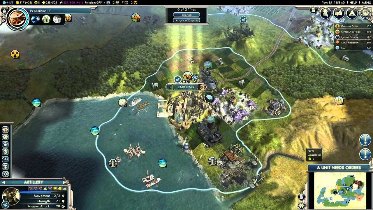 Sid Meier's Civilization V + Gods and Kings Expansion (DLC) (Steam)