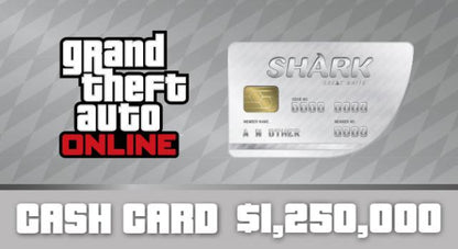 Grand Theft Auto Online: Great White Shark Cash Card - 1.250.000$ PC Activation Code