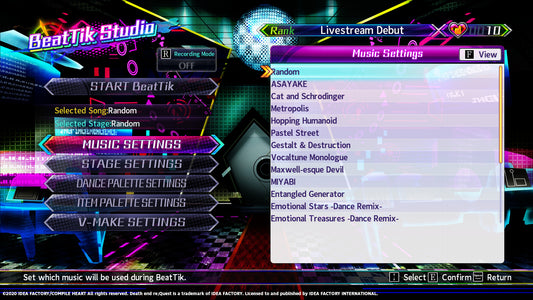 Neptunia Virtual Stars - Unlock All BeatTik Songs (DLC) (Steam)