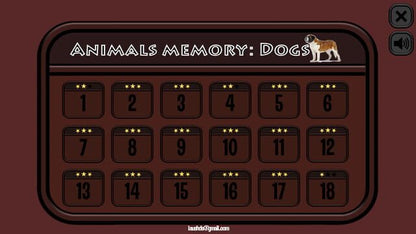 Animals Memory: Dogs